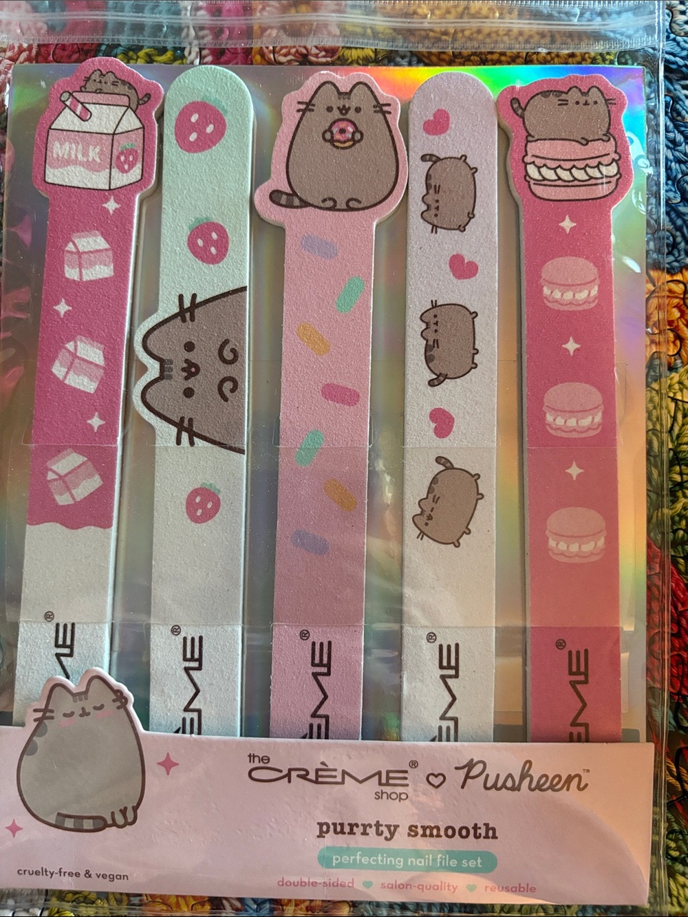 The Crème Shop x Pusheen Pink Purrty Nail File Set